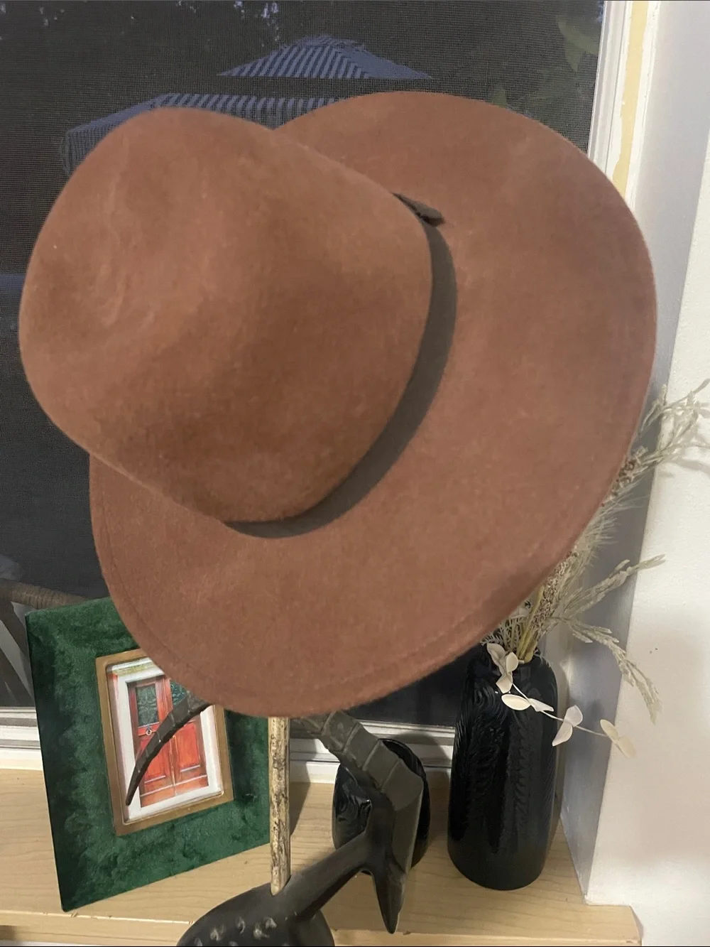 World Market Brown Wool Hat • 22” 🤎